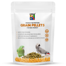CongoŽ 1Kg Premium Grain Pellets Daily Diet for Conure, Senegal, Amazon, African Gray, Macaw, Cockatoo, Indian Parrot, and Other Big Birds (1Kg)