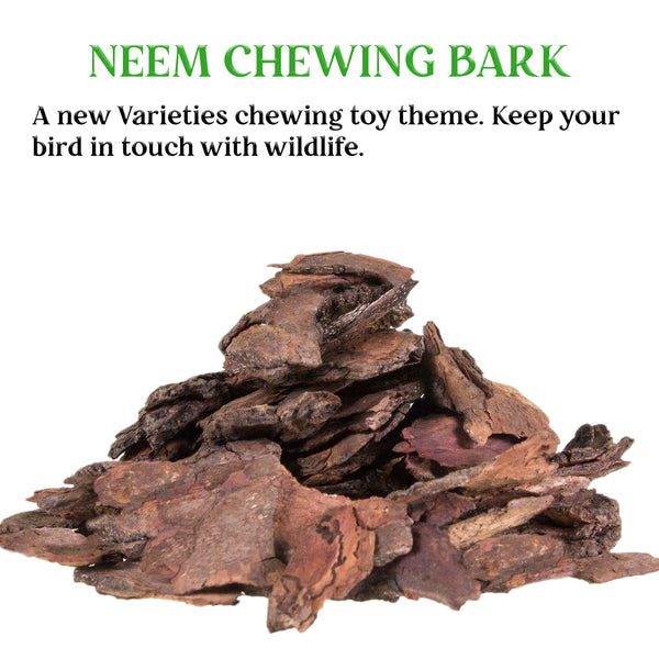 Congo 300gm Neem Chewing Bark for Budgies, Lovebirds, Cockatiels, Conure, Amazon, African Grey and Other Small Pets, 300gm