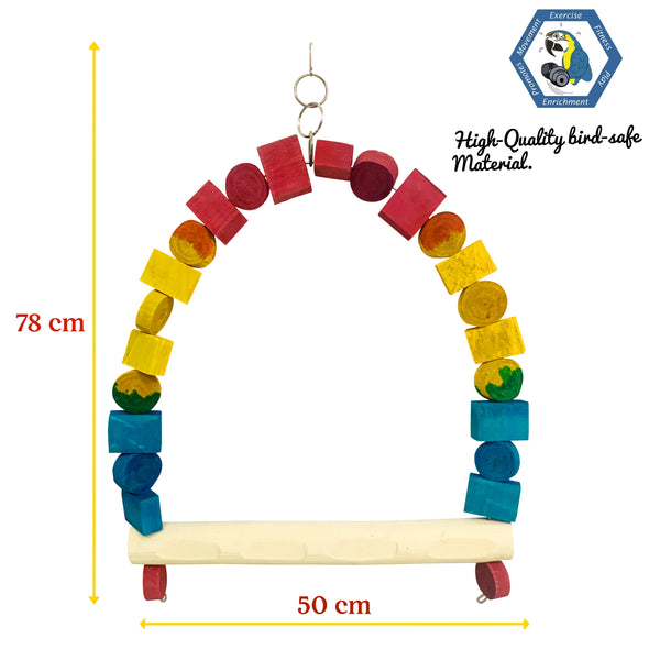 Congo 78X50cm Macaw Colour Swing for Macaws (Piece of 1)
