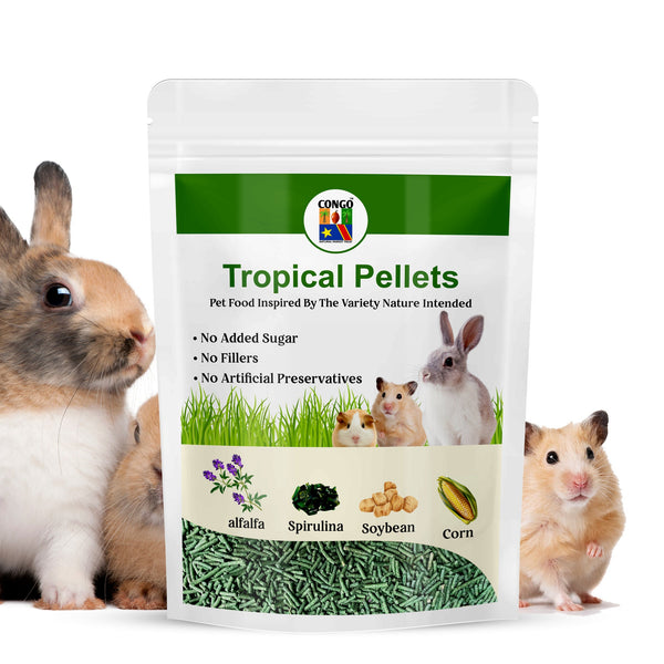 Congo® 1Kg Premium Tropical Pellets for Hamster, Guinea Pig and Rabbits, 1Kg