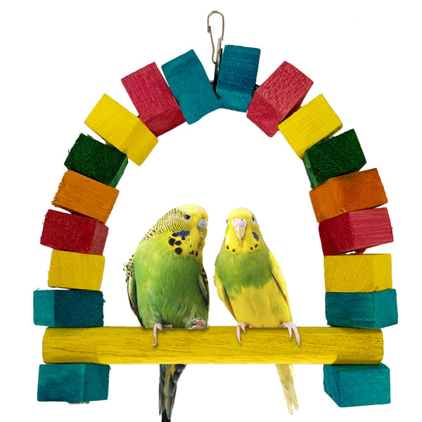 Congo Color 7 Inch Cage Hanging Small Swing for Playing & Sittitng for Budgies, Lovebirds and Other Small Birds (Piece of 1)