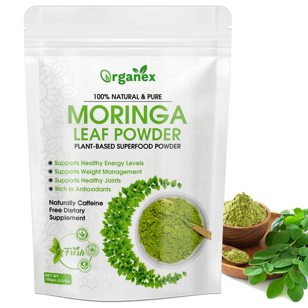 Congo® Organex Natural Moringa Leaf Powder For Weight Loss And High Nutritonal Powder 100g