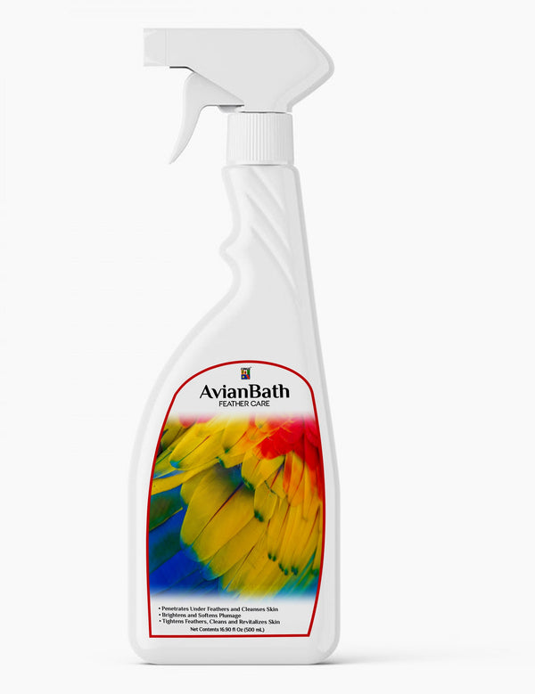 Congo 500ml AvianBath Feather Care Bird Bath Spray | Brightens and Softens Plumage | for Healthy Feather For Budgies, Cockatiels, Lovebirds, Conure, Senegal, Amazon, African Grey, Macaw And Other Birds (500ml)