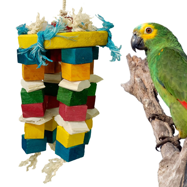 Congo® 31X18cm Cuttlebone Piece Color Hanging Jhummer for Conure, Amazon, Senegal, African Grey, Macaw, Cockatoo and Other Birds (Piece of 1)