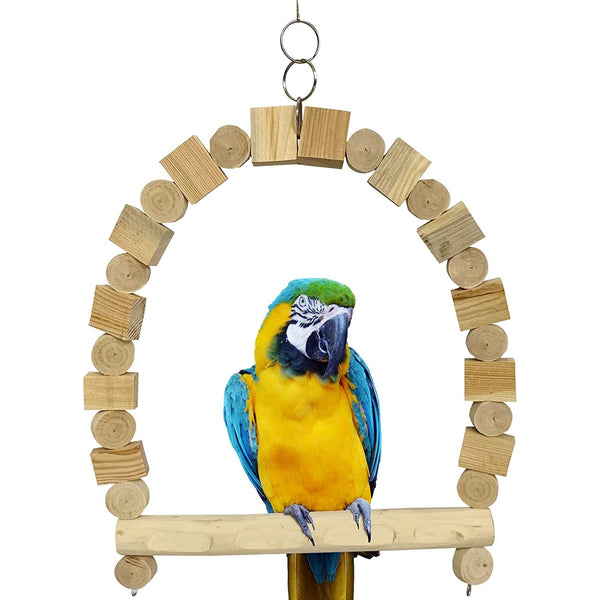 Congo® 24X18 Inch Dotted Perch Chew Swing Toy for Macaw, African Grey, Cockatoo and Large Birds (Piece of 1)