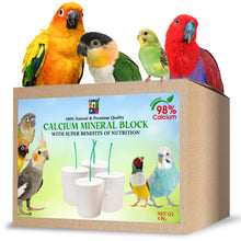 Congo® High Calcium Block for Birds | Bird Food and Supplement | Easy to Digestive for Finch, Budgies, Lovebirds, Cockatiels, Conure and Other Birds. (Pack of 4-200 gm)