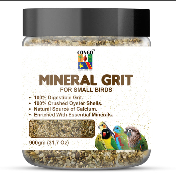 Congo® 900gm Mineral Grit for Healthy Bird Digestive System for Budgies, Lovebirds, Cockatiel and Other Small Birds (900gm)