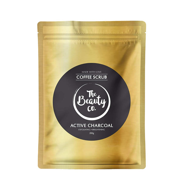 The Beauty Co. Activated Charcoal Coffee Natural Face and Body Scrub,200 gm